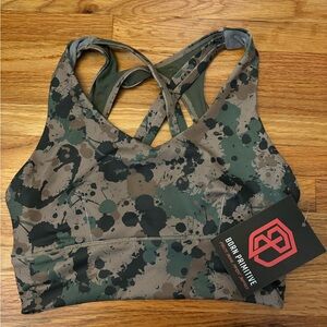 Born Primitive NWT X-FACTOR SPORTS BRA, Not Fatigued camo women’s athletic top